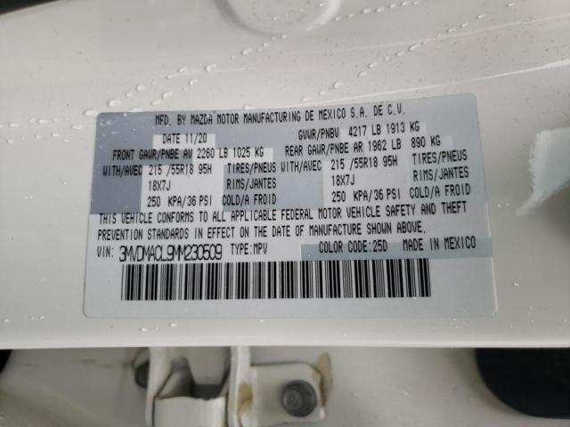Photo 10 from auction – 2021 MAZDA CX-30 PREF with VIN 3MVDMACL9MM230509