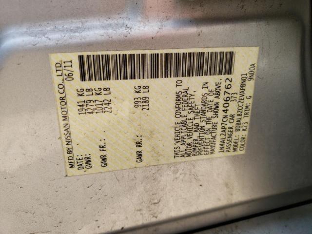 Photo 10 from auction – 2012 NISSAN ALTIMA with VIN 1N4AL2AP7CN406762