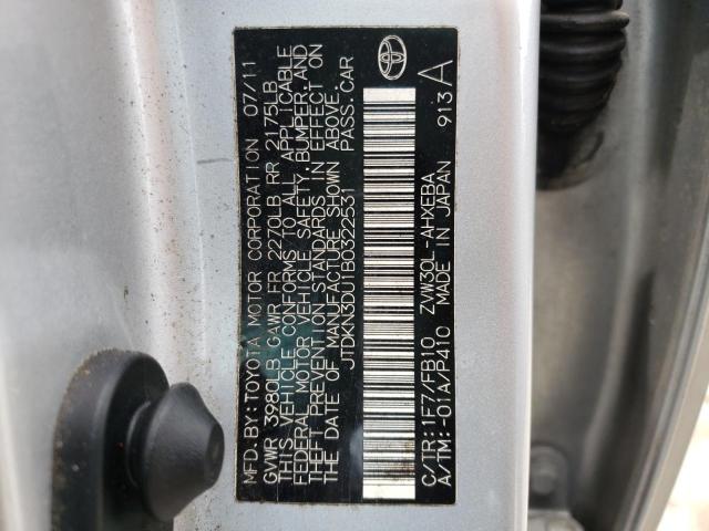 Фото 10 с аукциона – 2011 TOYOTA PRIUS с VIN JTDKN3DU1B0322531