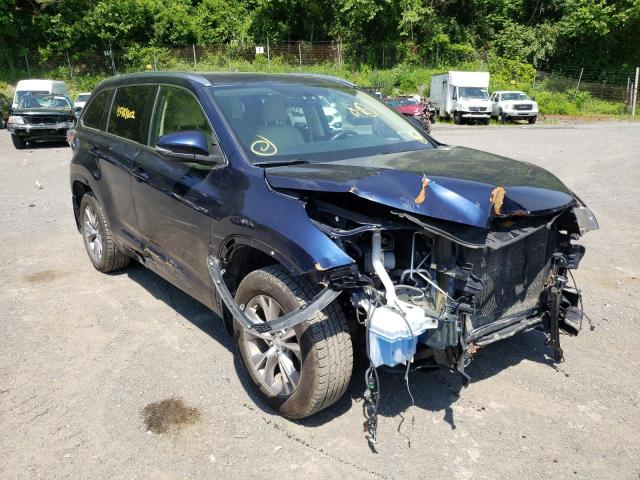 TOYOTA HIGHLANDER 2015 with VIN 5TDJKRFH3FS210968 - Photo from auction