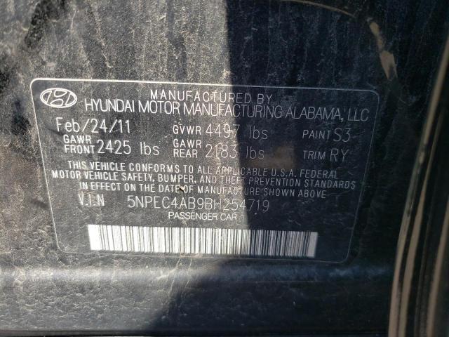 Photo 10 from auction – 2011 HYUNDAI SONATA SE with VIN 5NPEC4AB9BH254719