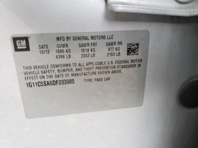 Photo 10 from auction – 2013 CHEVROLET MALIBU 1LT with VIN 1G11C5SA6DF203985