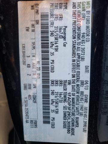 Photo 10 from auction – 2013 FORD FOCUS SE with VIN 1FADP3F29DL305580