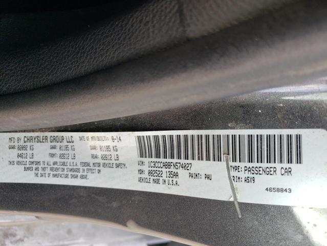 Photo 10 from auction – 2015 CHRYSLER 200 LIMITE with VIN 1C3CCCAB8FN574027