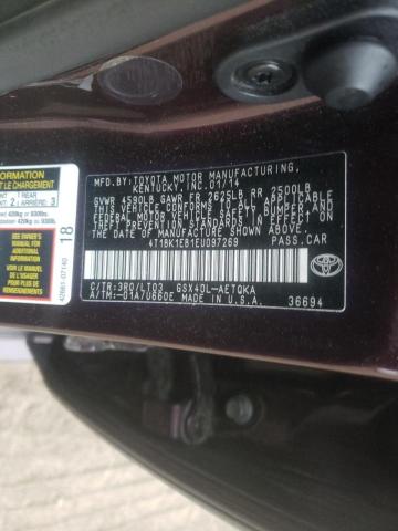 Photo 10 from auction – 2014 TOYOTA AVALON BAS with VIN 4T1BK1EB1EU097269