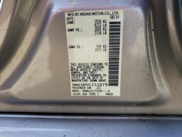 Photo 10 from auction – 2015 NISSAN ALTIMA 2.5 with VIN 1N4AL3AP5FC151079