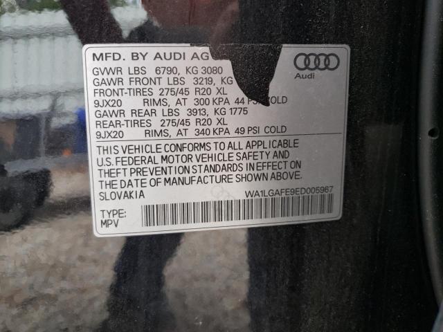 Photo 10 from auction – 2014 AUDI Q7 with VIN WA1LGAFE9ED005967