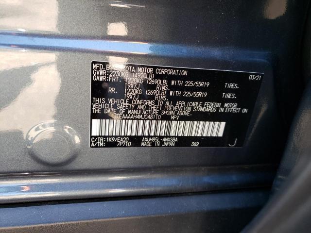 Photo 10 from auction – 2021 TOYOTA VENZA LE with VIN JTEAAAAH4MJ048110