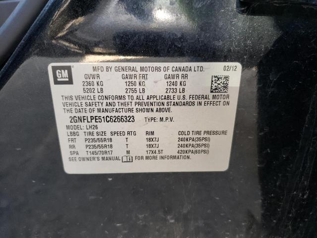 Photo 10 from auction – 2012 CHEVROLET EQUINOX LT with VIN 2GNFLPE51C6266323
