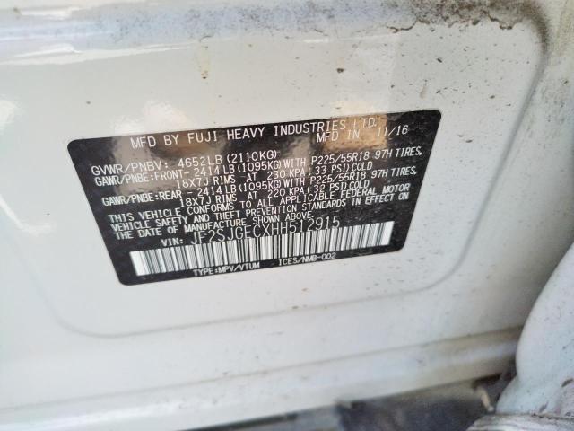Photo 10 from auction – 2017 SUBARU FORESTER 2 with VIN JF2SJGECXHH512915