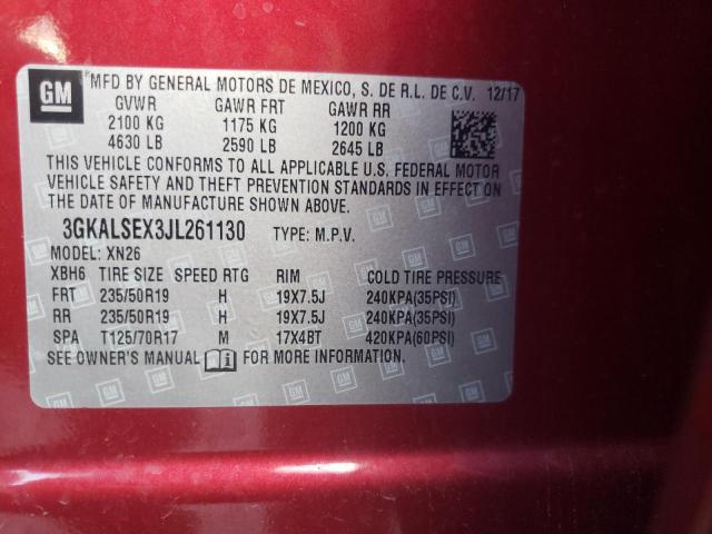 Photo 10 from auction – 2018 GMC TERRAIN DE with VIN 3GKALSEX3JL261130
