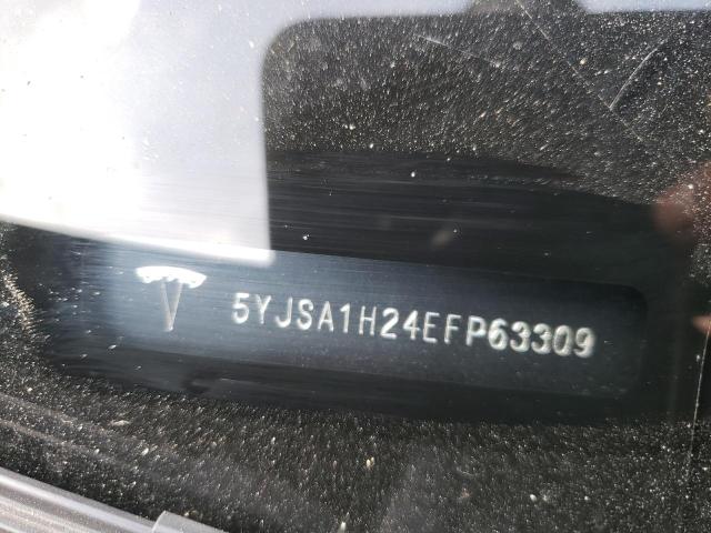 Photo 10 from auction – 2014 TESLA MODEL S with VIN 5YJSA1H24EFP63309