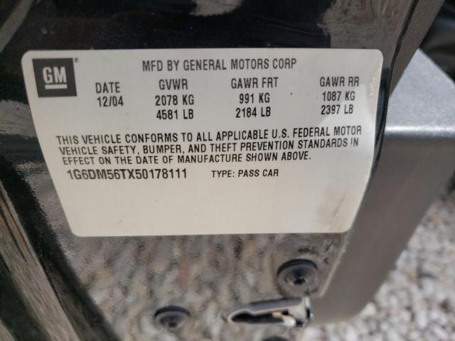 Photo 10 from auction – 2005 CADILLAC CTS with VIN 1G6DM56TX50178111