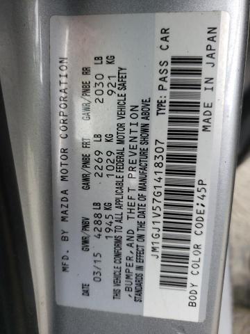 Photo 10 from auction – 2016 MAZDA 6 TOURING with VIN JM1GJ1V57G1418307