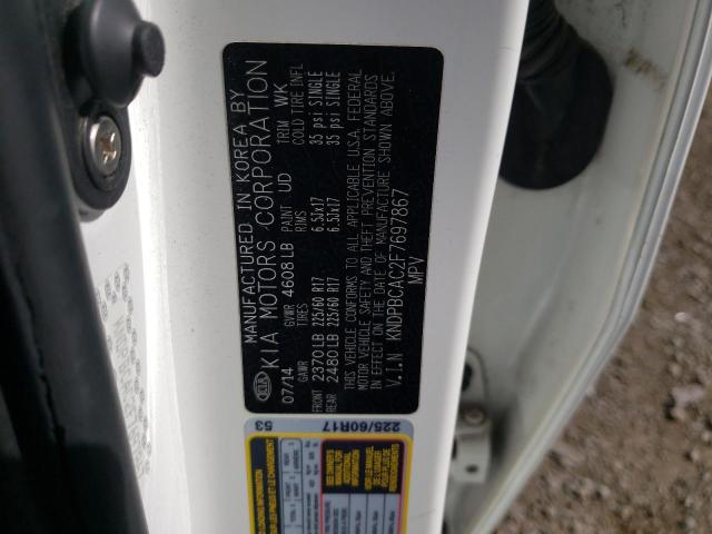 Photo 10 from auction – 2015 KIA SPORTAGE L with VIN KNDPBCAC2F7697867