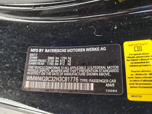 Photo 10 from auction – 2017 MINI COOPER S with VIN WMWWG9C32H3C81776