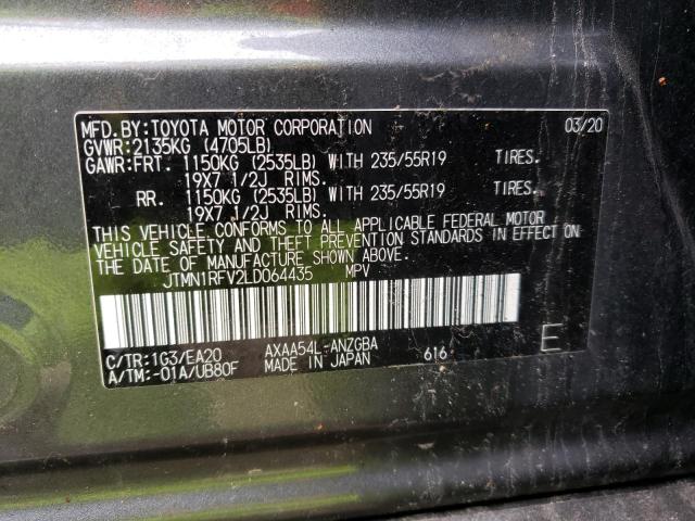 Photo 10 from auction – 2020 TOYOTA RAV4 LIMIT with VIN JTMN1RFV2LD064435