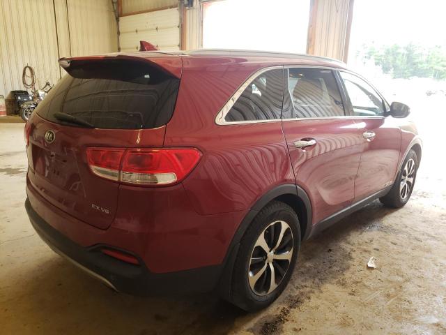 Photo 4 from auction – 2016 KIA SORENTO EX with VIN 5XYPHDA50GG088254
