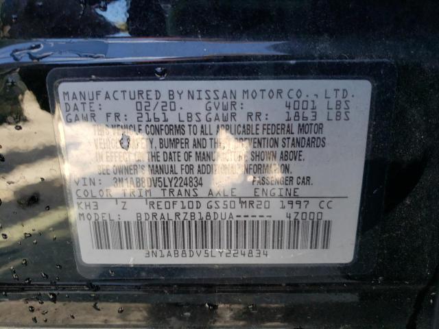 Photo 10 from auction – 2020 NISSAN SENTRA SR with VIN 3N1AB8DV5LY224834