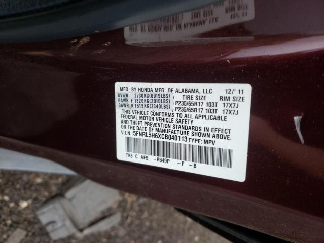 Photo 10 from auction – 2012 HONDA ODYSSEY EX with VIN 5FNRL5H6XCB040113