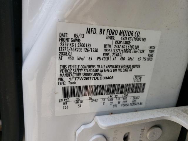 Photo 10 from auction – 2013 FORD F250 SUPER with VIN 1FT7W2BT7DEB39406