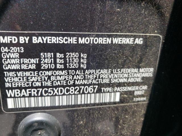 Photo 10 from auction – 2013 BMW 535 I with VIN WBAFR7C5XDC827067