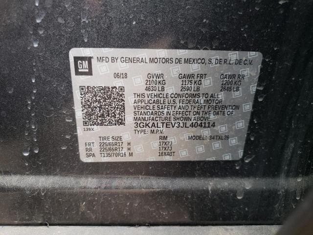 Photo 10 from auction – 2018 GMC TERRAIN SL with VIN 3GKALTEV3JL404114