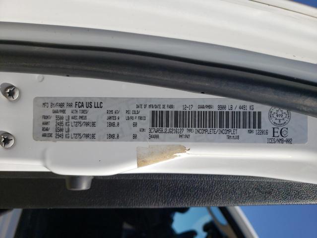 Photo 10 from auction – 2018 RAM 2500 SLT with VIN 3C7WR5BJ2JG216127