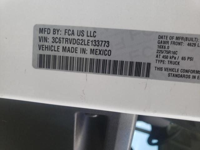 Photo 10 from auction – 2020 RAM PROMASTER with VIN 3C6TRVDG2LE133773