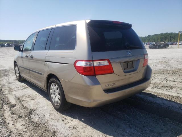 Photo 3 from auction – 2007 HONDA ODYSSEY LX with VIN 5FNRL38237B129495