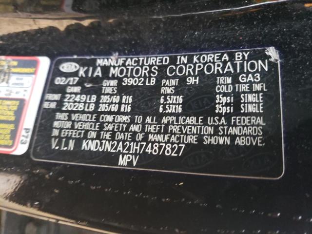 Photo 10 from auction – 2017 KIA SOUL with VIN KNDJN2A21H7487827