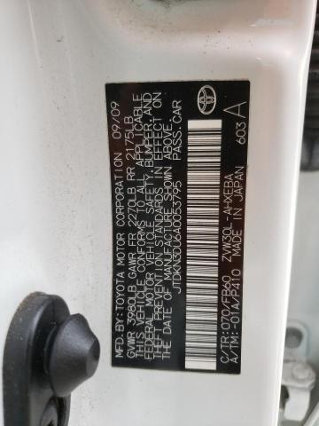 Photo 10 from auction – 2010 TOYOTA PRIUS with VIN JTDKN3DU6A0053795