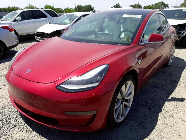 Photo 2 from auction – 2018 TESLA MODEL 3 with VIN 5YJ3E1EA6JF178178