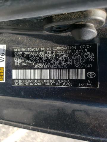 Photo 10 from auction – 2008 TOYOTA SCION TC with VIN JTKDE167780245315