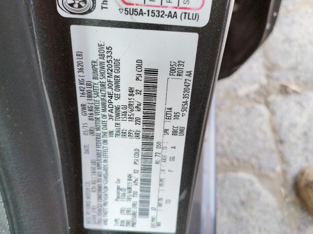 Photo 10 from auction – 2015 FORD FIESTA SE with VIN 3FADP4EJ0FM205335
