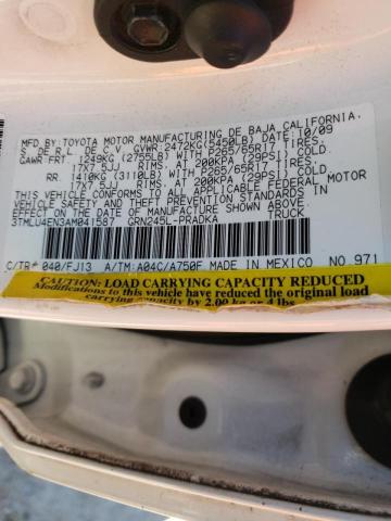 Photo 10 from auction – 2010 TOYOTA TACOMA DOU with VIN 3TMLU4EN3AM041587