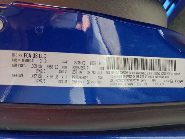 Photo 10 from auction – 2019 DODGE GRAND CARA with VIN 2C4RDGEG6KR673720
