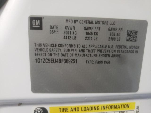 Photo 1 from auction – 2011 CHEVROLET MALIBU 1LT with VIN 1G1ZC5EU4BF369251