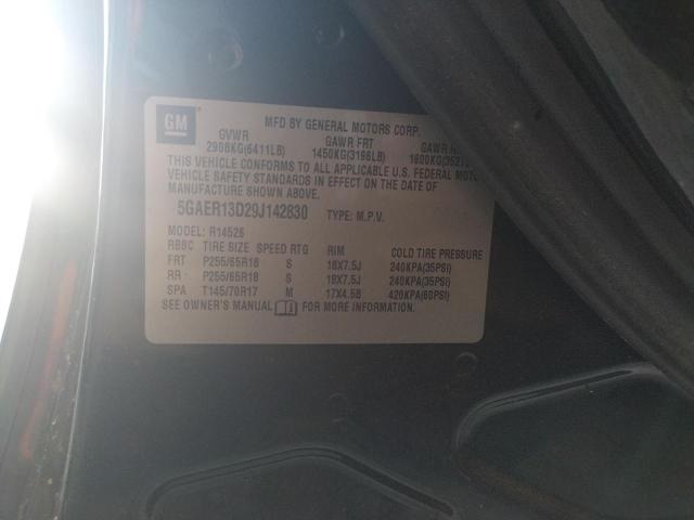 Photo 10 from auction – 2009 BUICK ENCLAVE CX with VIN 5GAER13D29J142830