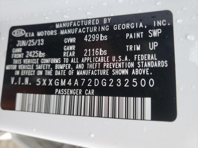Photo 10 from auction – 2013 KIA OPTIMA LX with VIN 5XXGM4A72DG232500