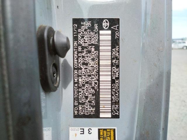 Photo 10 from auction – 2013 TOYOTA SCION TC with VIN JTKJF5C77D3060153