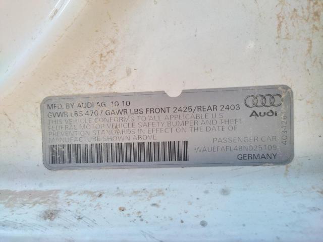Photo 10 from auction – 2011 AUDI A4 PREMIUM with VIN WAUEFAFL4BN025109