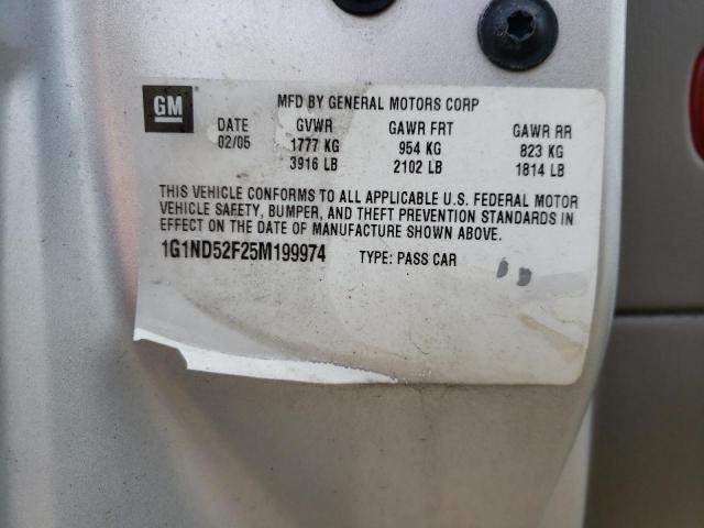 Photo 10 from auction – 2005 CHEVROLET CLASSIC with VIN 1G1ND52F25M199974