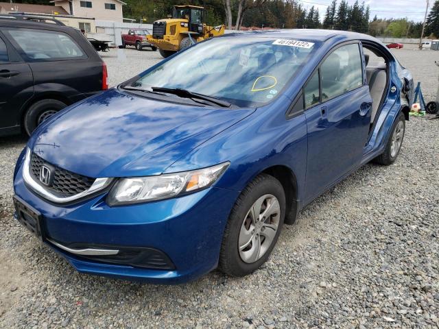 Photo 2 from auction – 2014 HONDA CIVIC LX with VIN 19XFB2F57EE014107