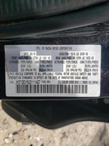 Photo 10 from auction – 2016 MAZDA CX-9 GRAND with VIN JM3TCBDY5G0111497