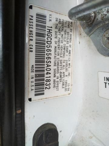 Photo 10 from auction – 1995 HONDA ACCORD EX with VIN 1HGCD5656SA041832