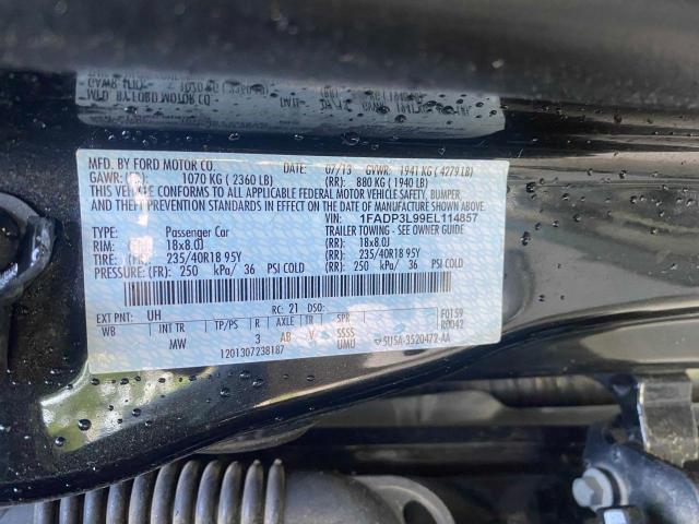 Photo 10 from auction – 2014 FORD FOCUS ST with VIN 1FADP3L99EL114857