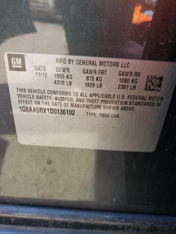 Photo 10 from auction – 2013 CADILLAC ATS with VIN 1G6AA5RX1D0136192