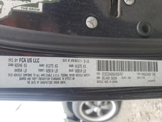 Photo 10 from auction – 2016 DODGE CHALLENGER with VIN 2C3CDZAG6GH256767