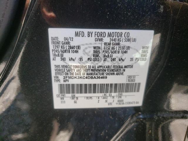 Photo 10 from auction – 2013 FORD EDGE LIMIT with VIN 2FMDK3KC4DBA36469